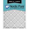 12x18x1 MERV 14 Plus Carbon AC Furnace Filters Qty 6 Made in USA