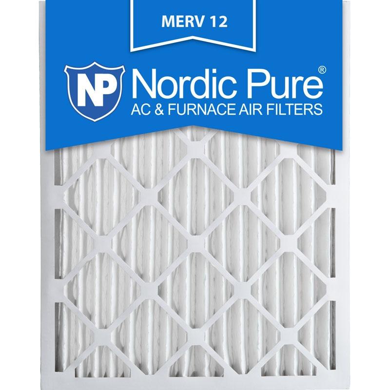 12x20x2 Pleated MERV 12 AC Furnace Filters Qty 3 Made in USA