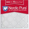 14x14x1 Tru Mini Pleat MERV 11 Furnace Air Filters Qty 3 Made in USA