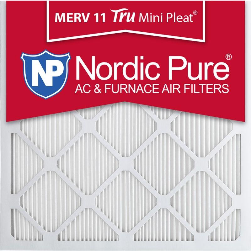 14x14x1 Tru Mini Pleat Merv 11 Furnace Air Filters Qty 6 Made in USA
