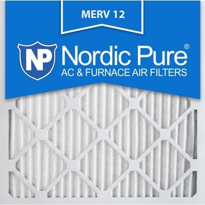 14x14x1 Pleated MERV 12 AC Furnace Filters Qty 6 Made in USA