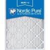 14x20x1 Pleated MERV 12 AC Furnace Filters Qty 12 Made in USA