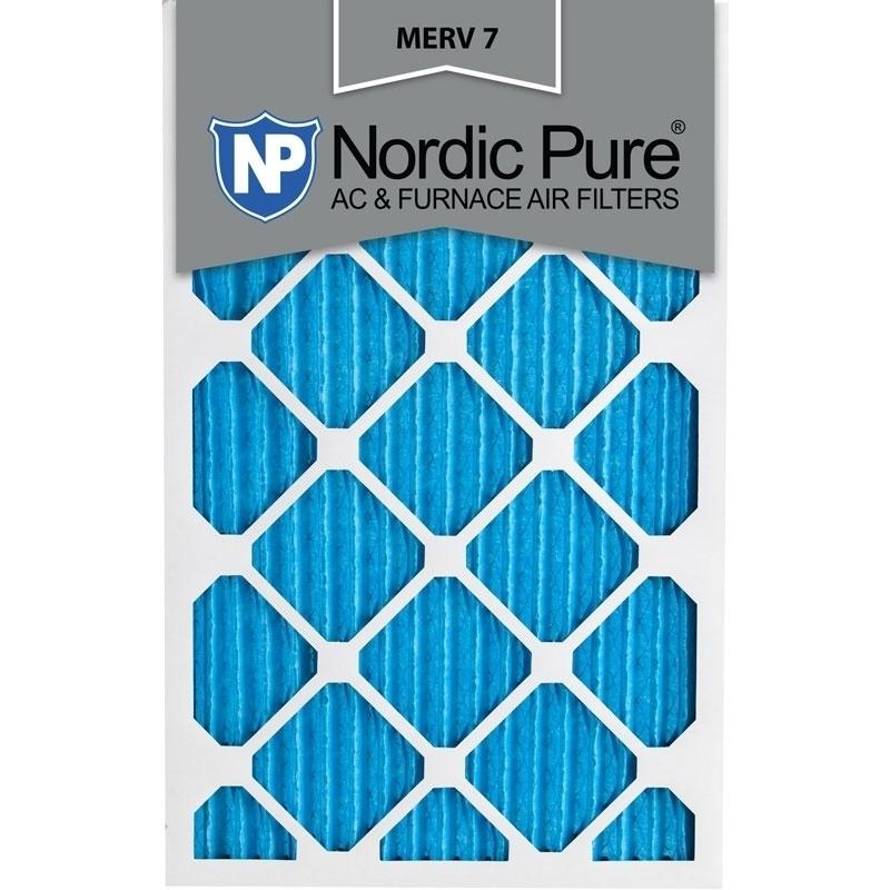 14x24x1 Pleated MERV 7 AC Furnace Filters Qty 12 Made in USA