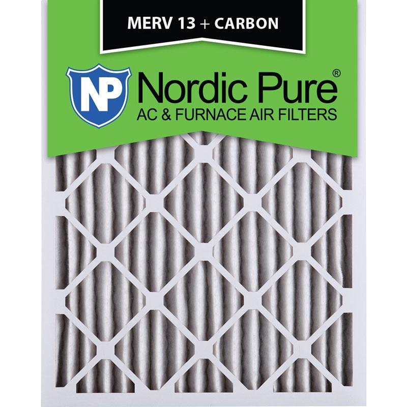 14x24x2 MERV 13 Plus Carbon AC Furnace Filters Qty 12 Made in USA