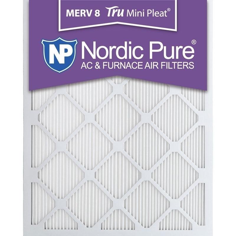 14x25x1 Tru Mini Pleat Merv 8 Furnace Air Filters Qty 3 Made in USA