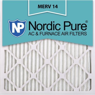 16x16x1 Pleated MERV 14 AC Furnace Filters Qty 12 Made in USA