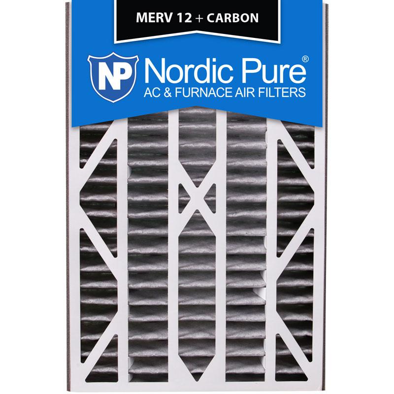 16x25x3 Air Bear Cub Replacement MERV 12 Pleated + Carbon Qty 1 USA