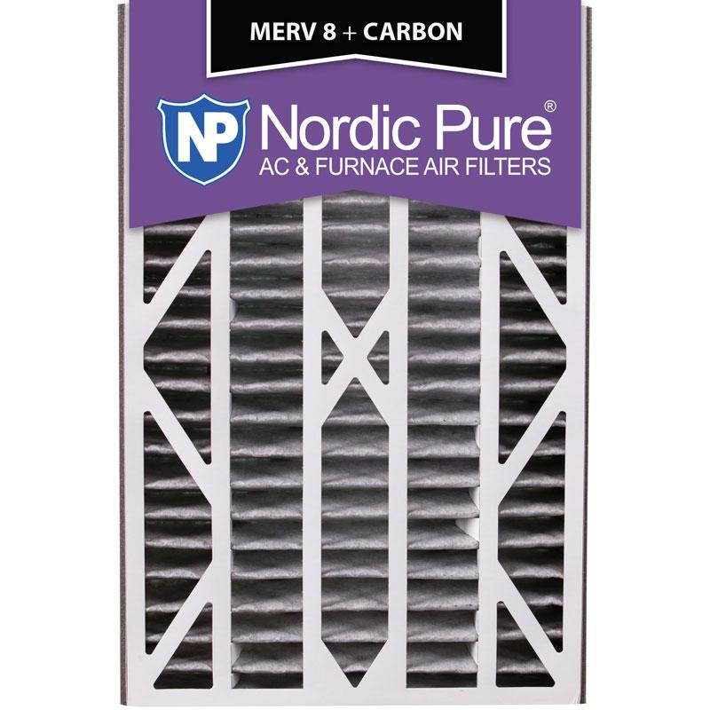 16x25x3 Air Bear Cub Replacement MERV 8 Pleated + Carbon Qty 3 USA