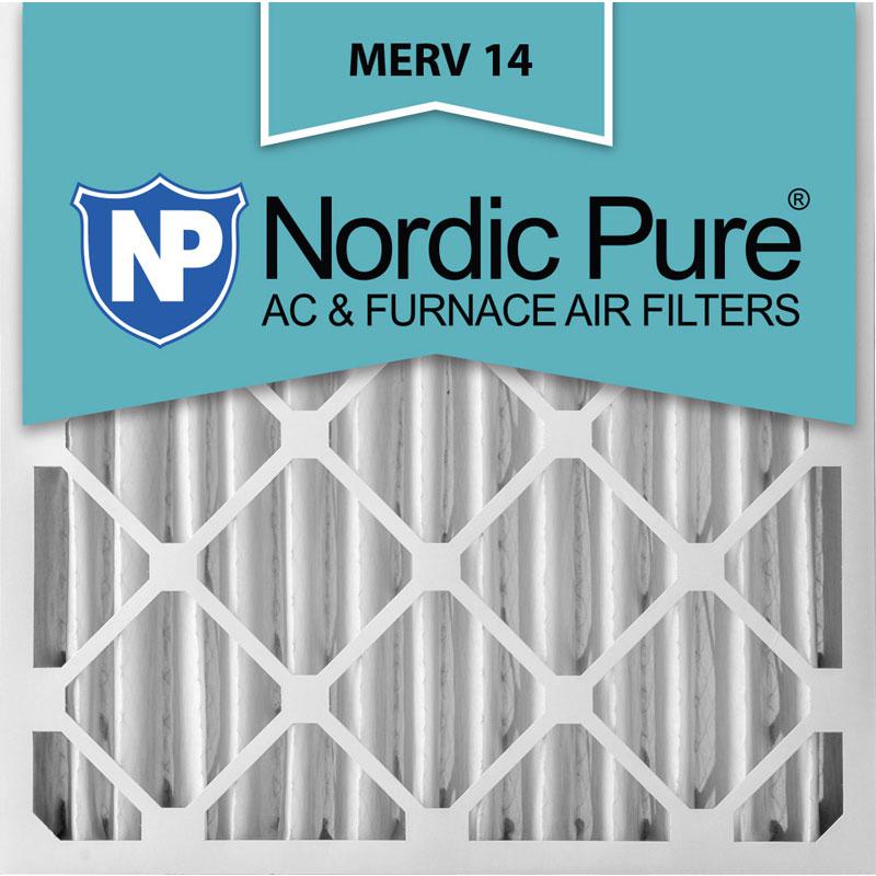 16x25x4 Pleated MERV 14 AC Furnace Filters Qty 2 Made in USA