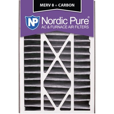 16x25x5 Air Bear Replacement MERV 8 Pleated + Carbon Qty 4 USA