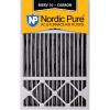 16x25x5 Honeywell Replacement Pleated MERV 10 Plus Carbon Qty 4 USA