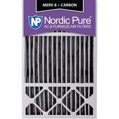 16x25x5 Honeywell Replacement Pleated MERV 8 Plus Carbon Qty 4 USA