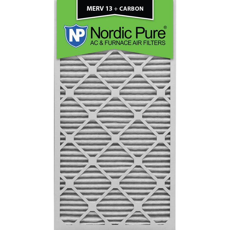 16x30x1 MERV 13 Plus Carbon AC Furnace Filters Qty 6 Made in USA