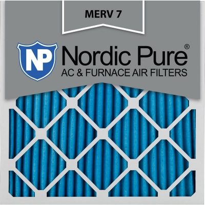 18x18x1 Pleated MERV 7 AC Furnace Filters Qty 12 Made in USA