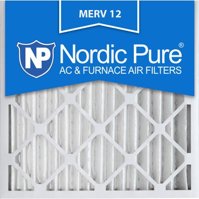 18x18x2 Pleated MERV 12 AC Furnace Filters Qty 12 Made in USA