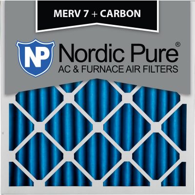 18x18x2 MERV 7 Plus Carbon AC Furnace Filters Qty 3 Made in USA