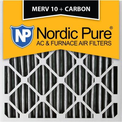 18x18x2 Pleated MERV 10 +Carbon AC Furnace Filters Qty 3 Made in USA