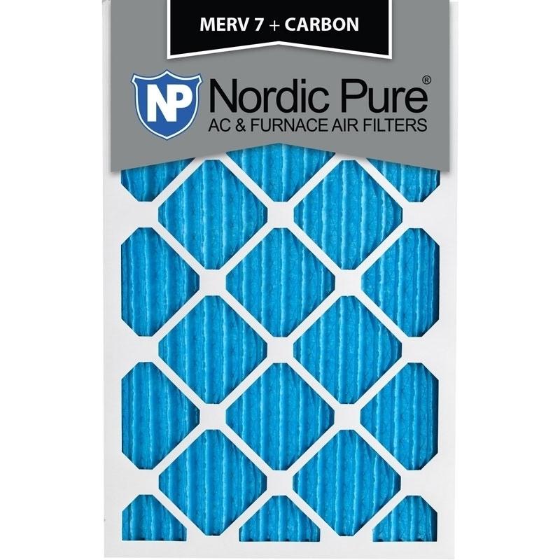 18x24x1 MERV 7 Plus Carbon AC Furnace Filters Qty 3 Made in USA