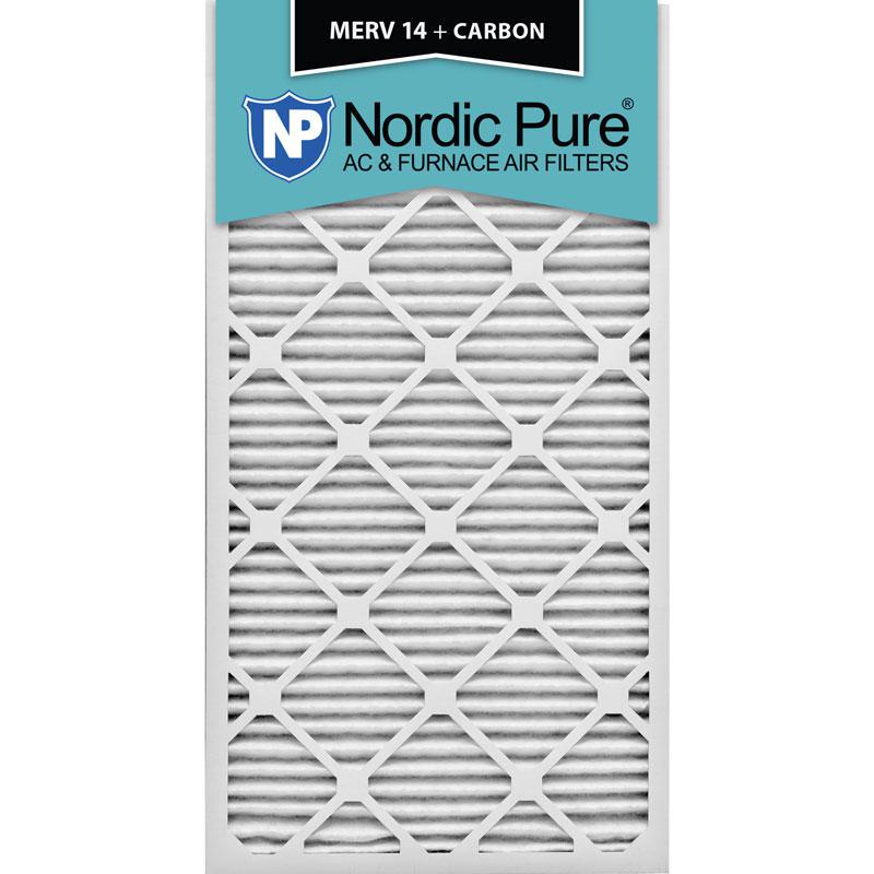 18x30x1 MERV 14 Plus Carbon AC Furnace Filters Qty 3 Made in USA