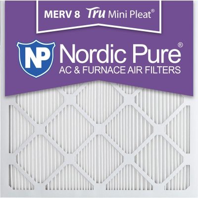 20x20x1 Tru Mini Pleat Merv 8 AC Furnace Filters Qty 6 Made in USA