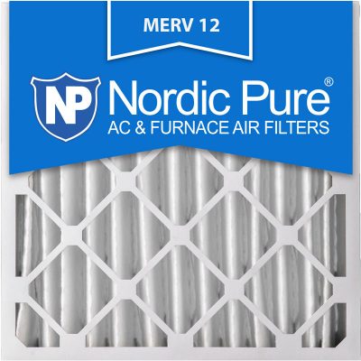 20x20x4 Pleated MERV 12 AC Furnace Filters Qty 2 Made in USA