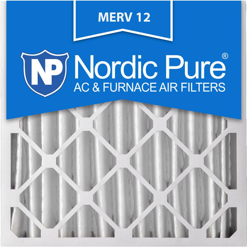 20x20x4 Pleated MERV 12 AC Furnace Filters Qty 2 Made in USA
