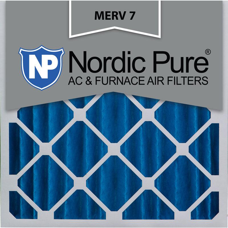 20x20x4 Pleated MERV 7 AC Furnace Filters Qty 2 Made in USA