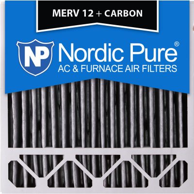 20x20x5 Honeywell Replacement Pleated MERV 12 Plus Carbon Qty 4 USA