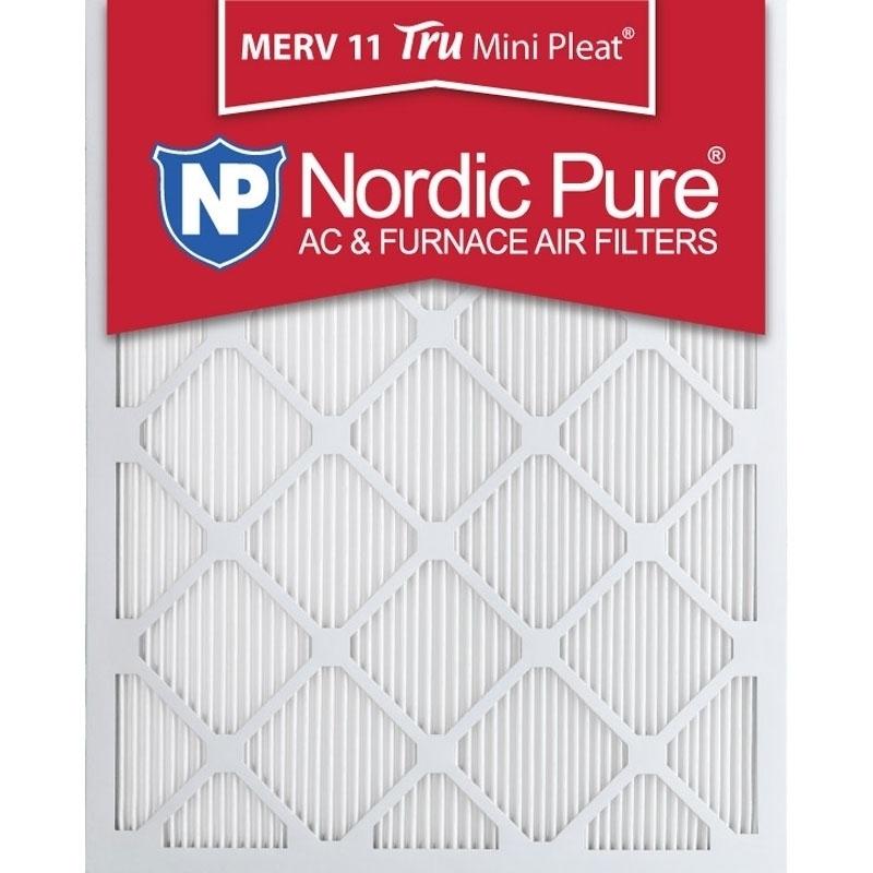 20x24x1 Tru Mini Pleat MERV 11 AC Furnace Filters Qty 3 Made in USA