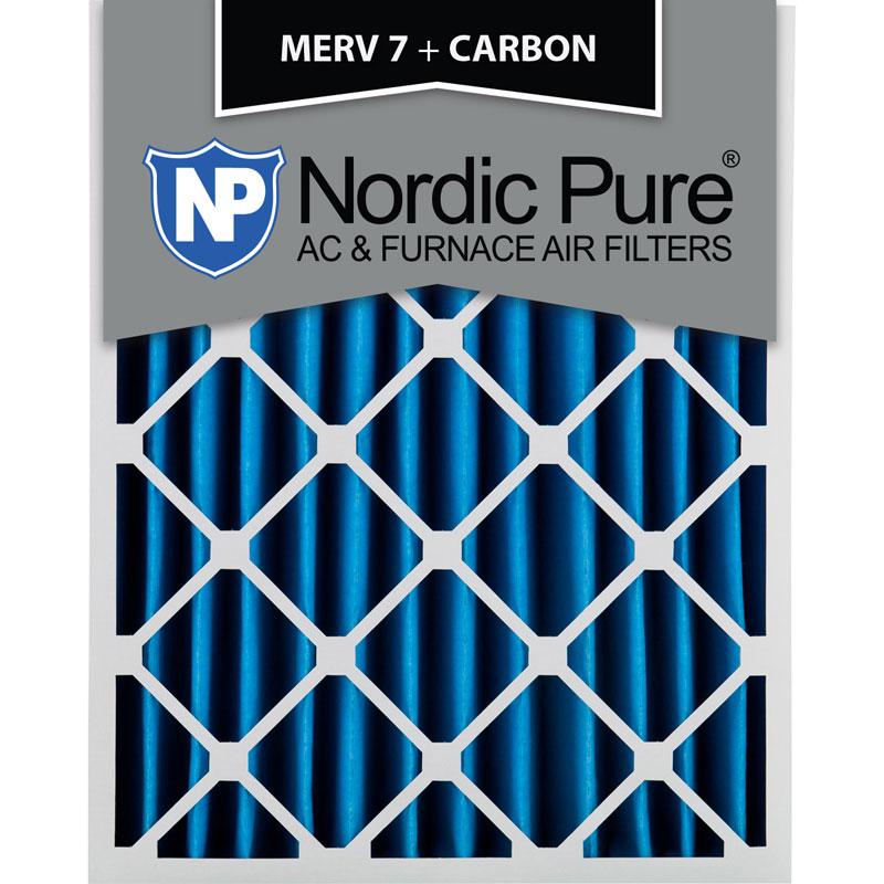 20x24x4 MERV 7 Plus Carbon AC Furnace Filters Qty 6 Made in USA