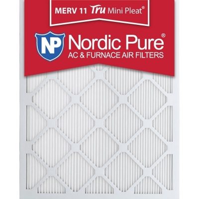 20x25x1 Tru Mini Pleat MERV 11 AC Furnace Filters Qty 3 Made in USA