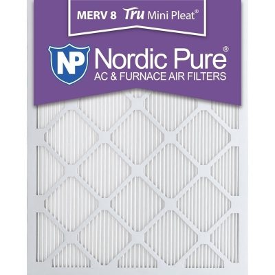 20x25x1 Tru Mini Pleat Merv 8 AC Furnace Filters Qty 6 Made in USA