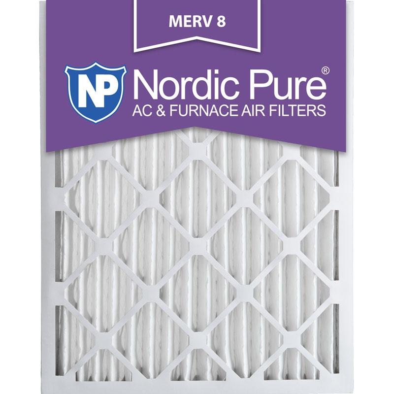 20x25x2 Pleated MERV 8 AC Furnace Filters Qty 3 Made in USA