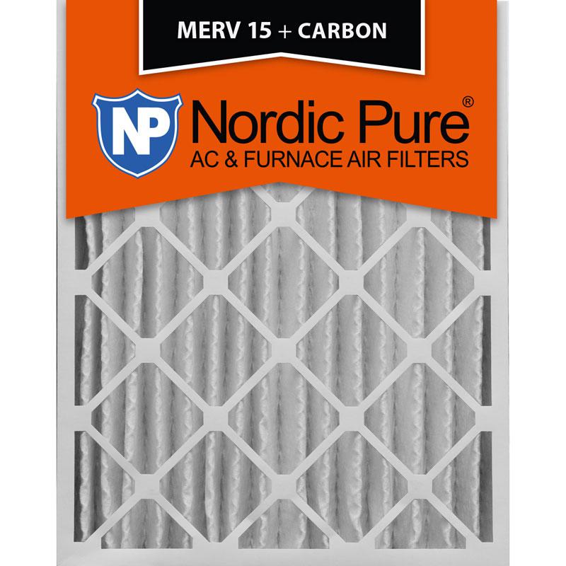 20x25x4 MERV 15 Plus Carbon AC Furnace Filters Qty 6 Made in USA