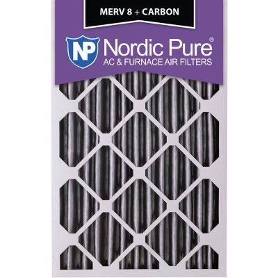 20x25x4 Pleated MERV 8 + Carbon AC Furnace Filters Qty 6 Made in USA