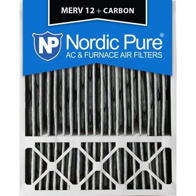20x25x5 Honeywell Replacement Pleated MERV 12 + Carbon Qty 2 USA