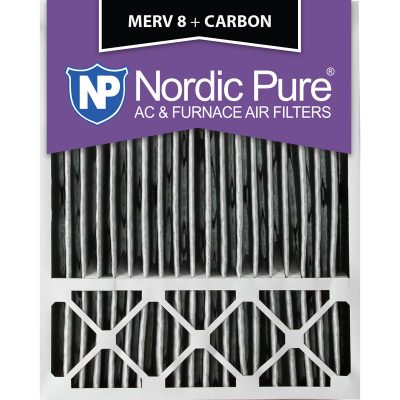 20x25x5 Honeywell Replacement Pleated MERV 8 + Carbon Qty 4 USA