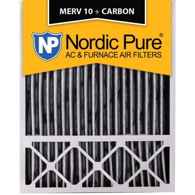 20x25x5 Lennox X6673_X6675 Replacement MERV 10 Pleated + Carbon Qty 2