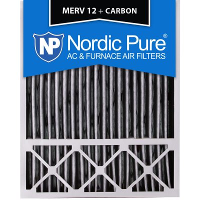 20x25x5 Lennox X6673_X6675 Replacement MERV 12 Pleated + Carbon Qty 2