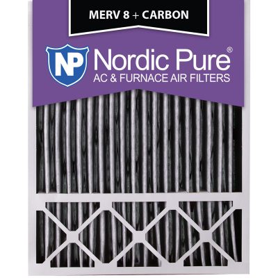20x25x5 Lennox X6673_X6675 Replacement MERV 8 Pleated + Carbon Qty 2