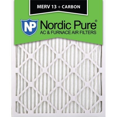 8x20x1 MERV 13 Plus Carbon AC Furnace Filters Qty 12 Made in USA