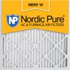 10x10x1 AC Furnace Filters Pleated MERV 10 Qty 12 Made in USA
