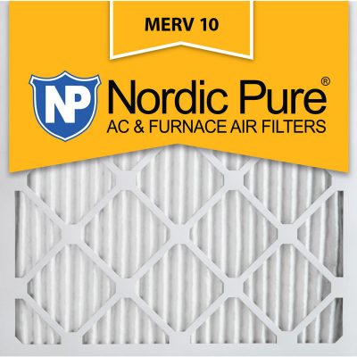 10x10x1 AC Furnace Filters Pleated MERV 10 Qty 12 Made in USA